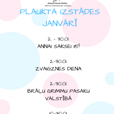 Plaukta izstādes janvārī