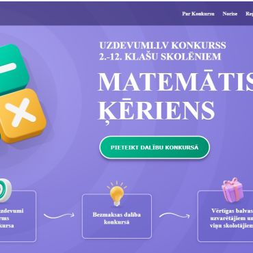 Sākusies pieteikšanās lielākajam matemātikas konkursam Latvijā