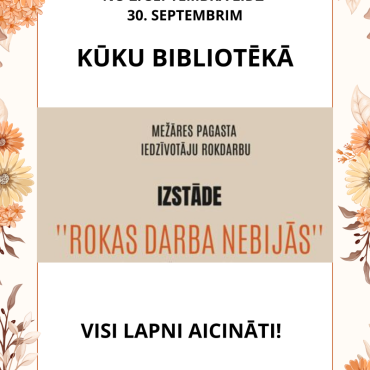 Kūku bibliotēkā līdz 30.septembrim izstāde 