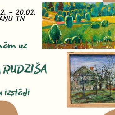 Leimaņu bibliotēka līdz 20.februārim aicina uz Ilmāra Rudziša gleznu izstādi Leimaņu TN