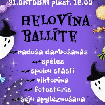 Aknīstes bibliotēka 31.oktobrī aicina uz Helovīna ballīti
