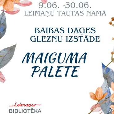 Leimaņu bibliotēka aicina uz Baibas Daģes (Dignāja) gleznu izstādi