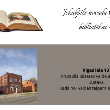 Jēkabpils novada Galvenajai bibliotēkai - 100