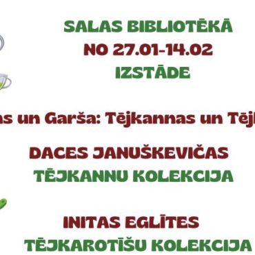Salas bibliotēka no 27.janvāra aicina uz kolekciju izstādi 