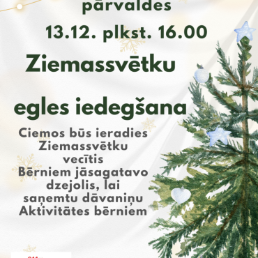 Elkšņu bibliotēka aicina uz egles iedegšanu 13.decembrī plkst. 16.00