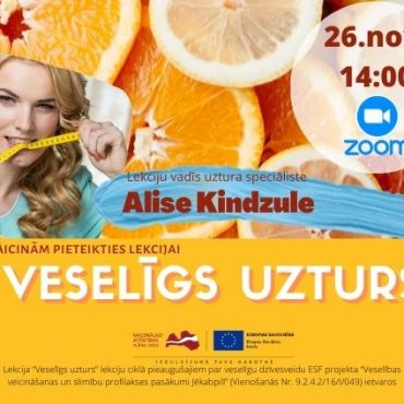 Lekcija “Veselīgs uzturs” 