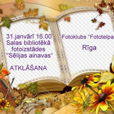 Salas bibliotēkā izstāde "Sēlijas ainavas"