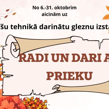 Variešu bibliotēka no 6.oktobra aicina uz pērlīšu tehnikā veidotu izstādi