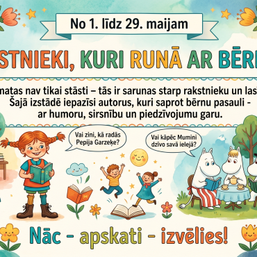Bērnu un jaunie&scaron;u nodaļa maijā piedāvā!