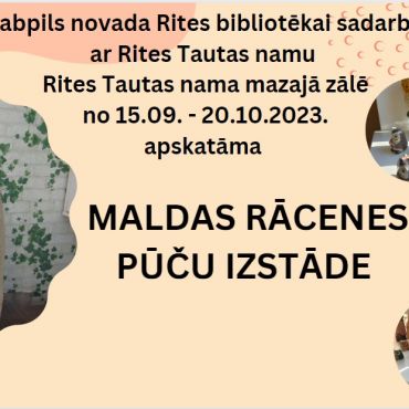 Rites bibliotēka aicina uz Maldas Rācenes pūcīšu izstādi