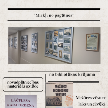 Mežāres bibliotēkā novadpētniecības materiālu izstāde 