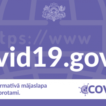 Informatīvā lapa par COVID-19 izplatību Latvijā
