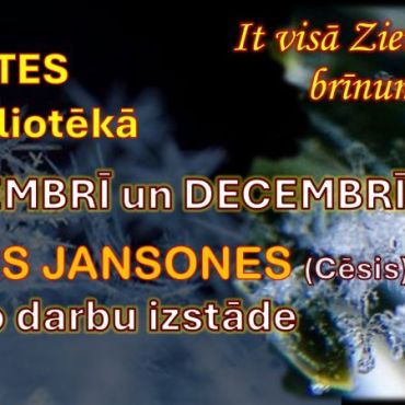 Viesītes bibliotēkā radošo darbiņu izstāde 
