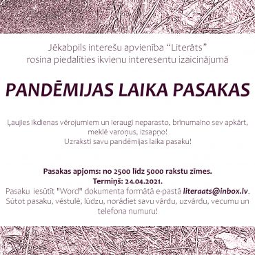 Pandēmijajas laika pasakas 