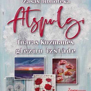 Zasas bibliotēkā Ināras Kuzmanes (Jēkabpils) gleznu izstāde