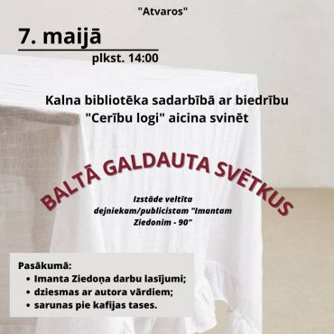Baltā galdauta svētki Kalna bibliotēkā