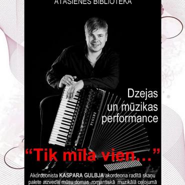 6.martā Atašienes bibliotēkā dzejas un mūzikas performance 