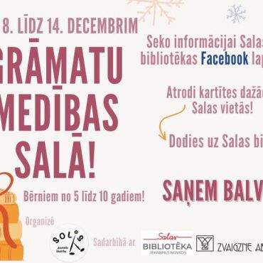 No 8.-14.decembrim Grāmatu medības Salā
