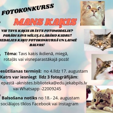 Aknīstes bibliotēka aicina piedalīties fotokonkursā 