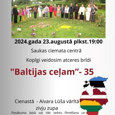 Saukas bibliotēka aicina uz atceres brīdi Baltijas ceļam - 35