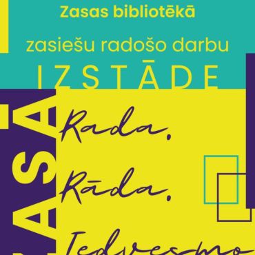 No 22.aprīļa Zasas bibliotēka aicina uz zasiešu radošo darbu izstādi
