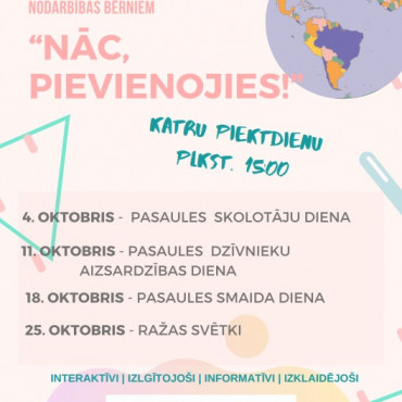 Atvērtās nodarbības oktobrī