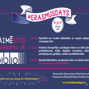 Aicinām piedalīties #ErasmusDienās un laimēt hoverbordu!