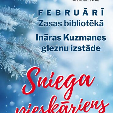 Zasas bibliotēka februārī aicina uz Ināras Kuzmanes (Jēkabpils) gleznu izstādi