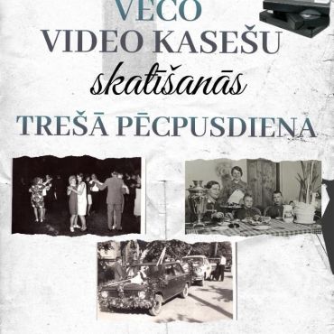 Veco video kasešu skatīšanās trešā pēcpusdiena Aknīstes bibliotēkā