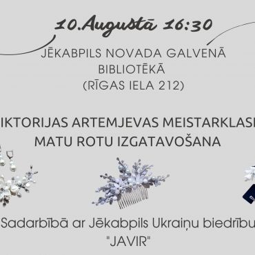 Viktorijas Artemjevas matu rotu meistarklase