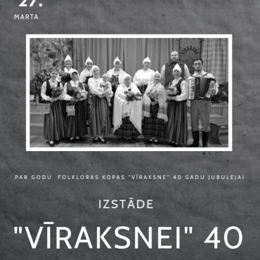 Atašienes bibliotēka aicina uz izstādi par godu folkloras kopas 