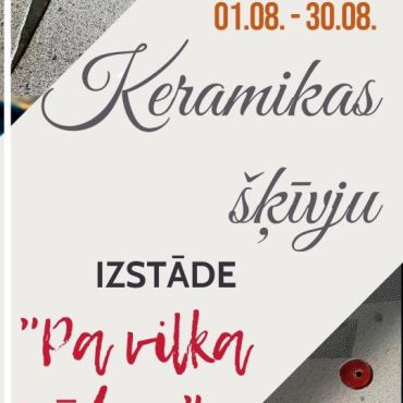 Aknīstes bibliotēka augustā aicina uz keramikas šķīvju izstādi 