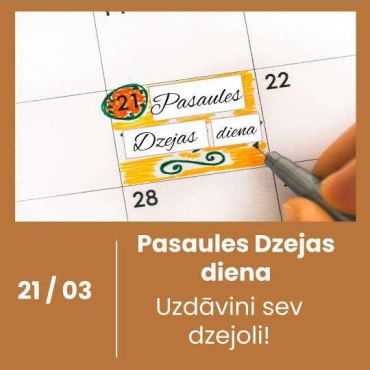 Aknīstes bibliotēkā 21.martā svinēs Pasaules Dzejas dienu