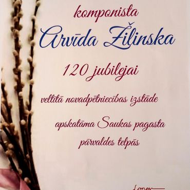 Lones bibliotēka aicina uz komponista Arvīda Žilinska 120. jubilejai veltītu novadpētniecības izstādi