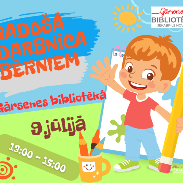 Gārsenes bibliotēka 9.jūlijā aicina uz radošo trešdienu bibliotēkā