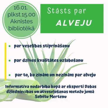 Aknīstes bibliotēka aicina uz informatīvu nodarbību 