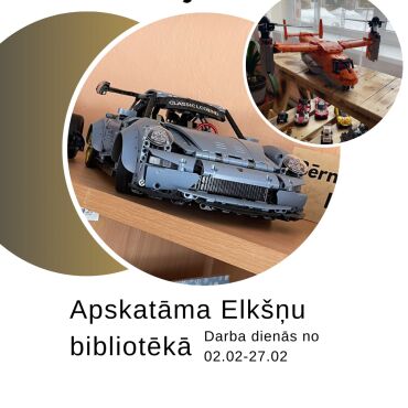 Elk&scaron;ņu bibliotēkā februārī Salvja Gailī&scaron;a (Viesīte) lego privātkolekcija