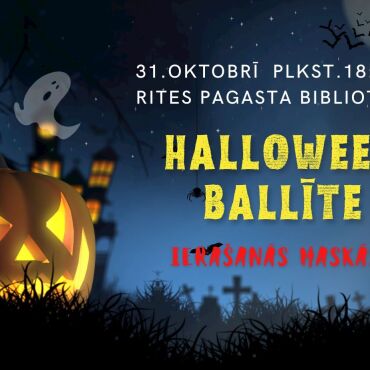 Rites bibliotēka 31.10 aicina uz Helovīnu disenīti
