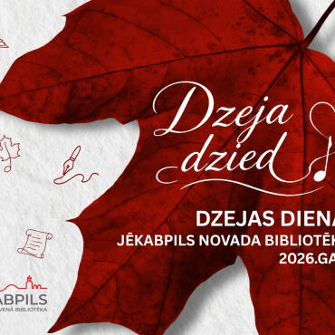 Dzejas dienu 2026 pasākumi Jēkabpils novada bibliotēkās