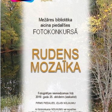Mežāres bibliotēka organizē fotokonkursu 