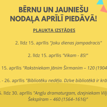Notikumi aprīlī 