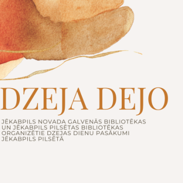 Dzejas dienas 2024 – bibliotēku organizētie pasākumi Jēkabpils pilsētā